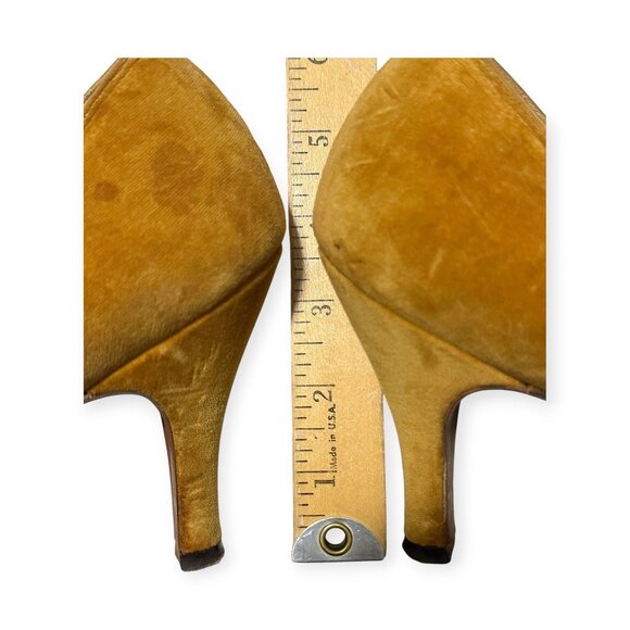 Vintage I. Miller Custom Velvet Heels | Guild House New Haven | Electra II Last - Picture 14 of 14